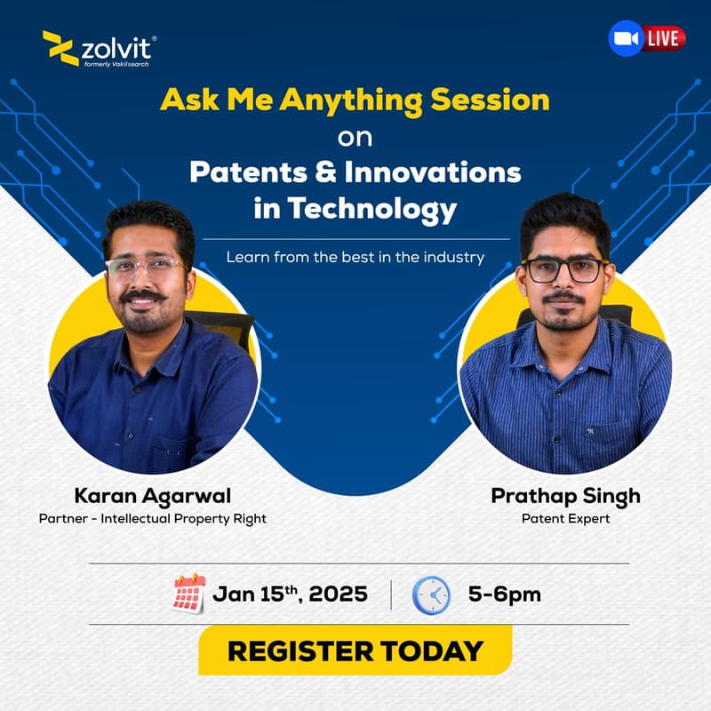 Cover Image for AMA on Patents & Innovations in Technology