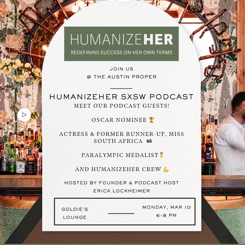 Cover Image for HumanizeHer SXSW Happy Hour