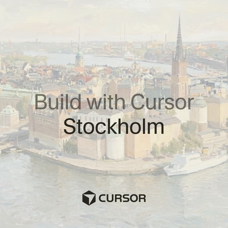 Cover Image for Build with Cursor: Stockholm