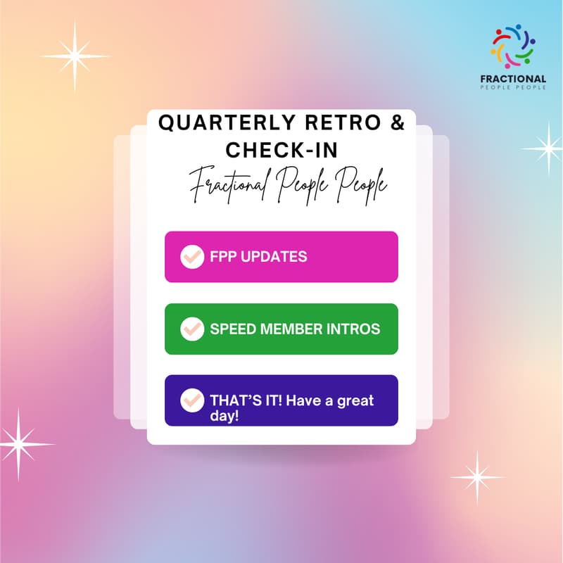 Cover Image for FPP All Team Quarterly Check-In