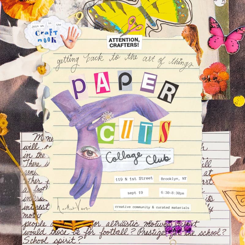 Cover Image for Papercuts Collage Club: Getting Back to the Art of Things Workshop