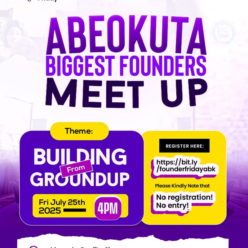 Cover Image for Founders Friday Abeokuta