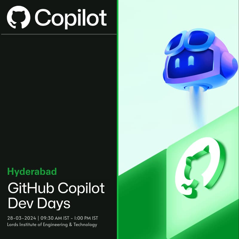 Cover Image for GitHub Copilot Dev Days | Hyderabad (HackUnion)