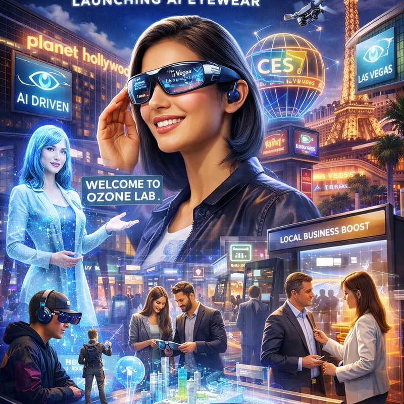 Cover Image for Omniverse City presents : OZone Labs @ CES- The Next Level Of AI, AV & AR  Eyewear