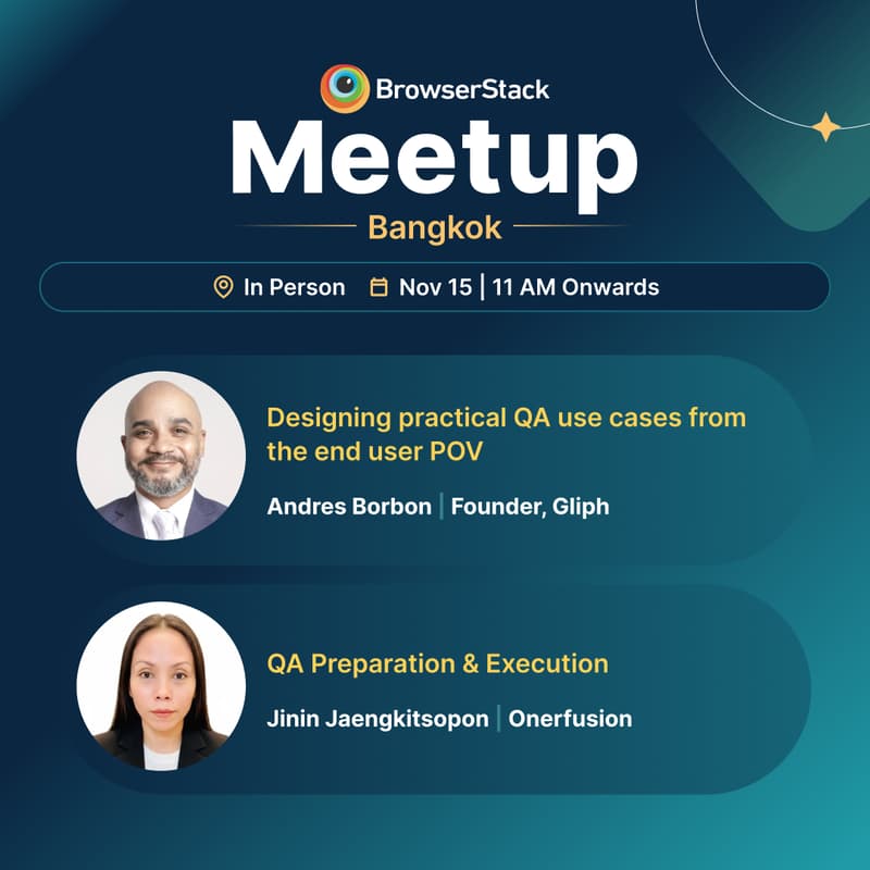 Cover Image for BrowserStack QA Meetup- Bangkok- November