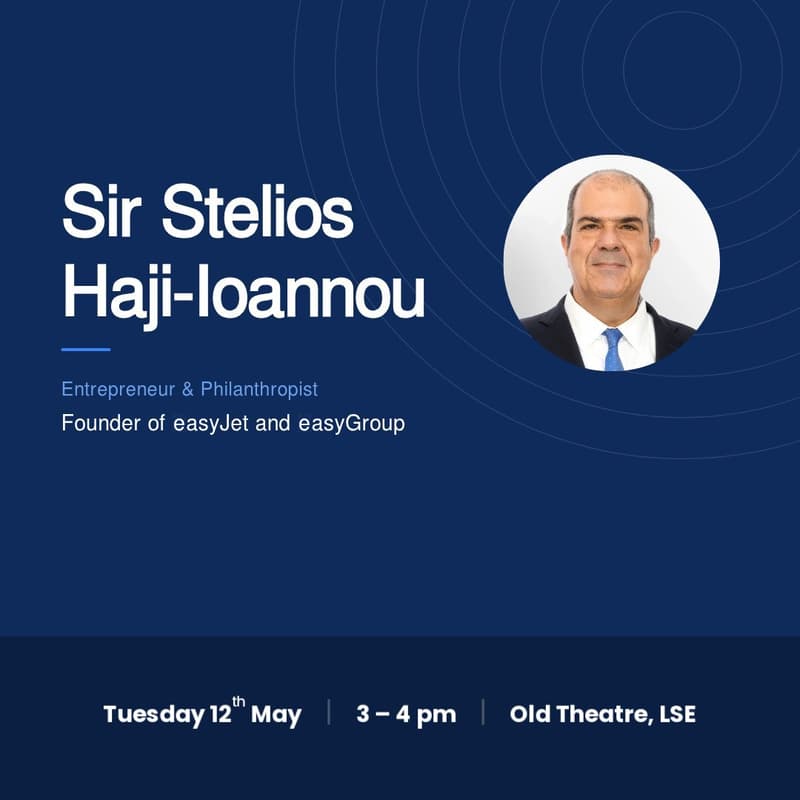 Cover Image for Fireside Chat with Sir Stelios Haji-Ioannou, Founder of easyJet