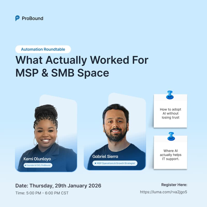 Cover Image for Automation Roundtable: What Actually Worked for MSP and SMB space