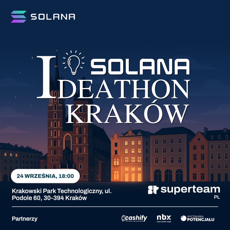 Obrazek w tle dla Solana Ideathon Kraków