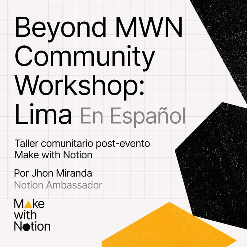 Cover Image for Beyond MWN: Workshop Lima – con IA Labs