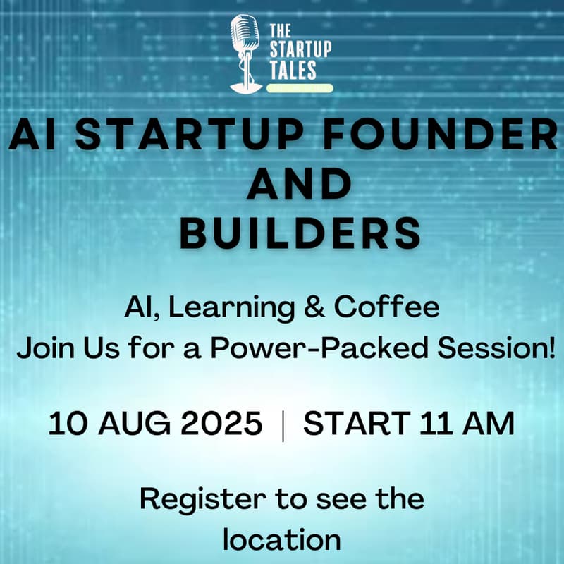 Cover Image for Exclusive Meetup: AI Startup Founders & Builders