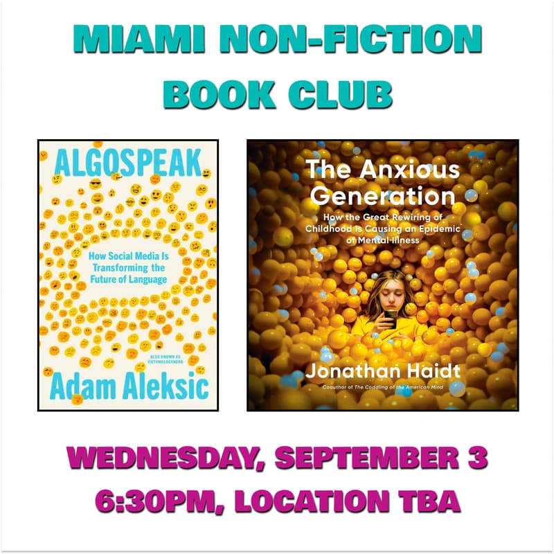 Cover Image for 9/3: Miami Non-Fiction Book Club