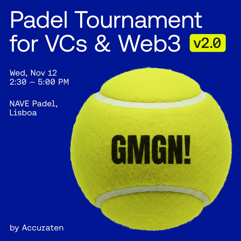 Cover Image for Padel Tournament for VCs and Web3 by Accuraten