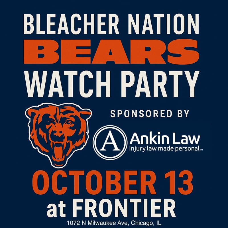 Cover Image for Bears Watch Party with Bleacher Nation & Ankin Law