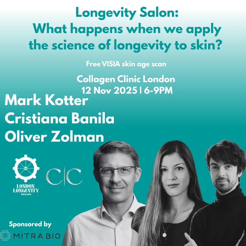 Cover Image for Longevity Salon: The Skin Frontier — Measure. Repair. Reverse.