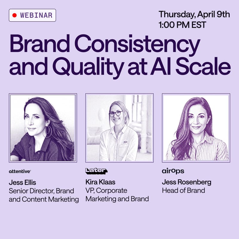 Cover Image for Brand Consistency and Quality at AI Scale