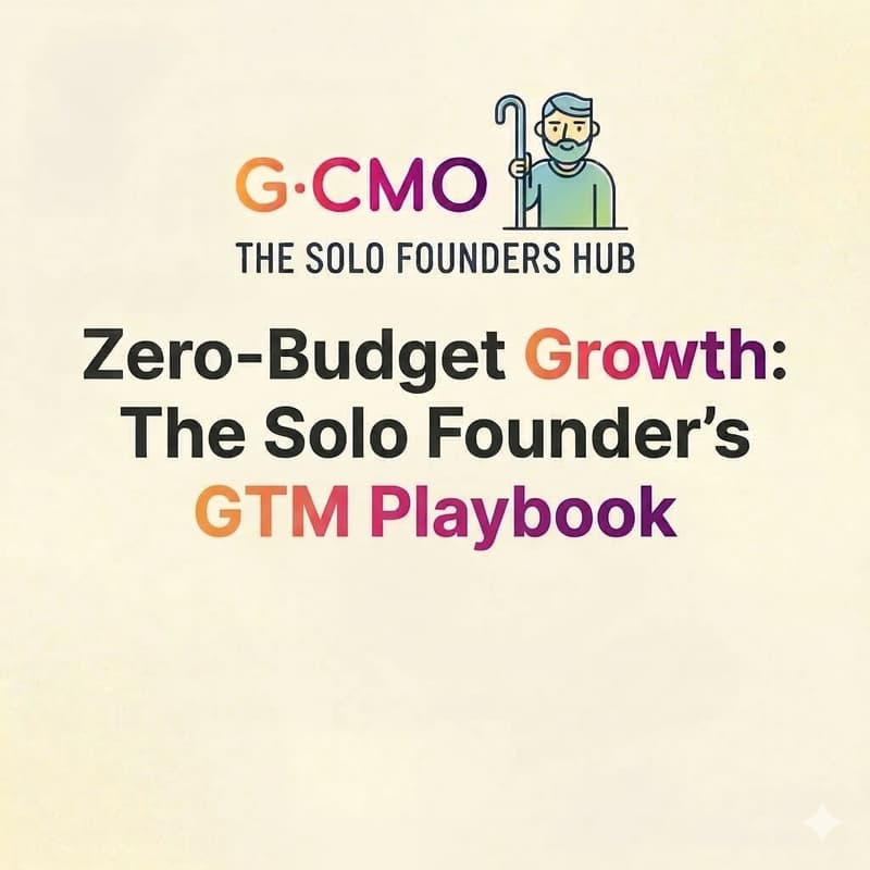 Cover Image for Zero-Budget Growth: The Solo Founder’s GTM Playbook