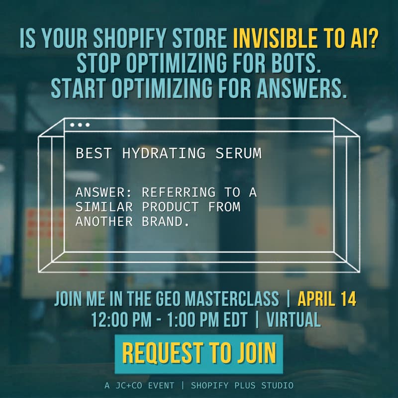Cover Image for Is Your Shopify Store Invisible to AI? (The GEO Masterclass)