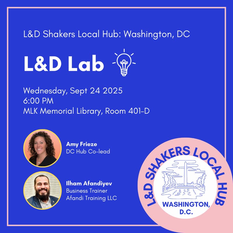 Cover Image for Local Hub Washington DC: L&D Lab at MLK Library
