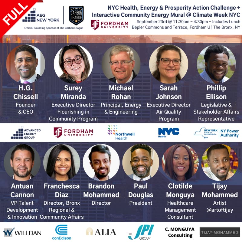 Cover Image for AEG NYC Health, Energy & Prosperity Challenge + Interactive Community Energy Mural @ Climate Week NYC