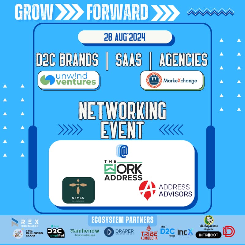 Cover Image for Grow Forward Mixer- D2C Brands | SaaS | Agencies