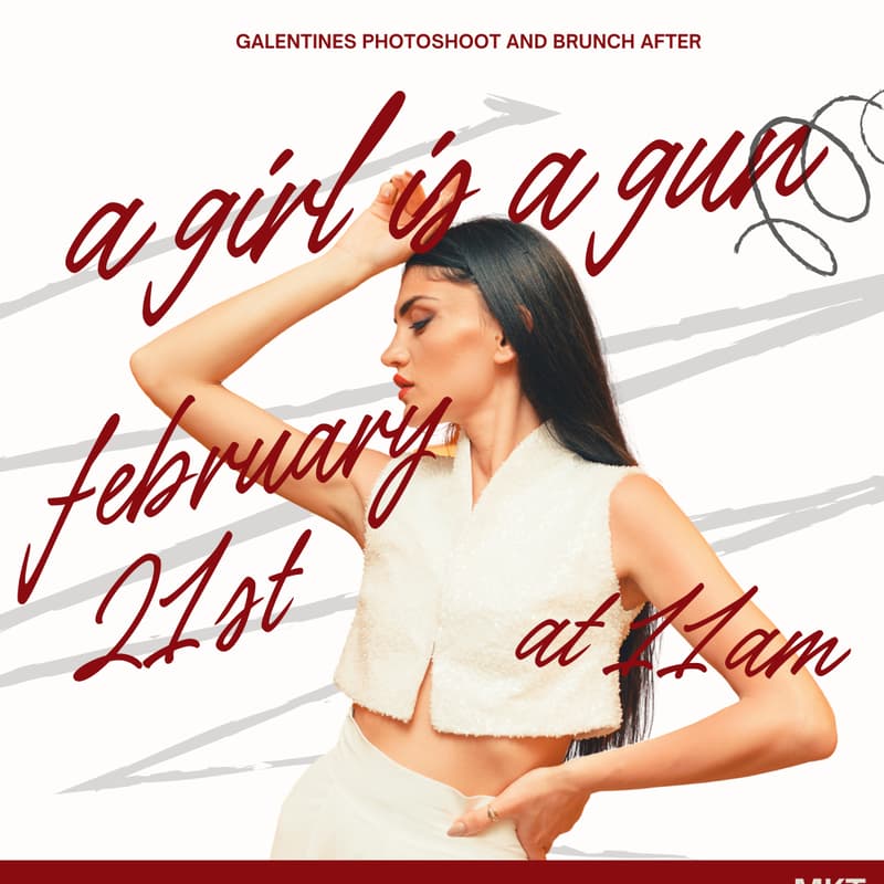 Cover Image for agc htx: a girl is a gun - galentines photoshoot + brunch