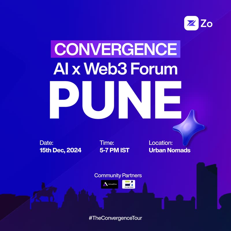 Cover Image for Convergence | AI x Web3 Forum | Pune