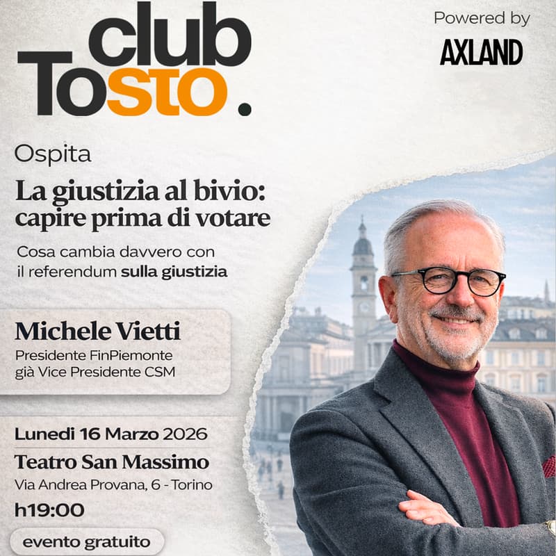 Cover Image for La giustizia al bivio: capire prima di votare - con Michele Vietti