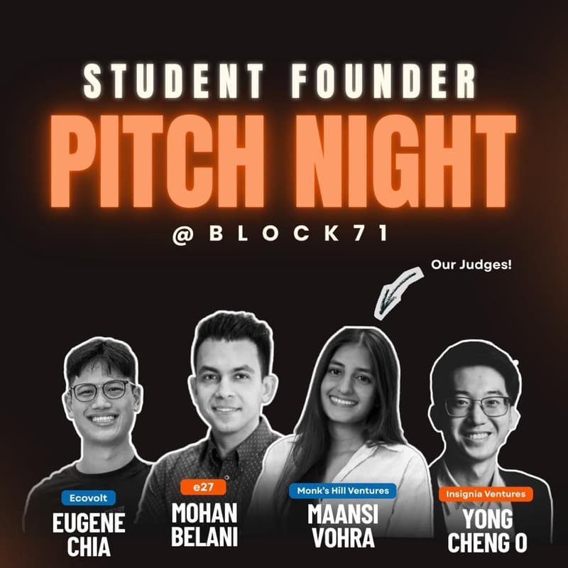 Cover Image for Student Founder Pitch Night