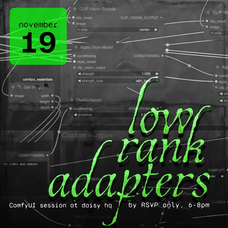 Cover Image for low rank adapters: ComfyUI & Chill