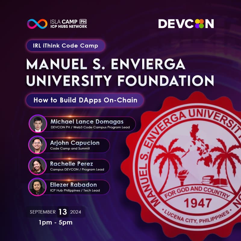 Cover Image for iThink Code Camp: Manuel S Envierga University Foundation