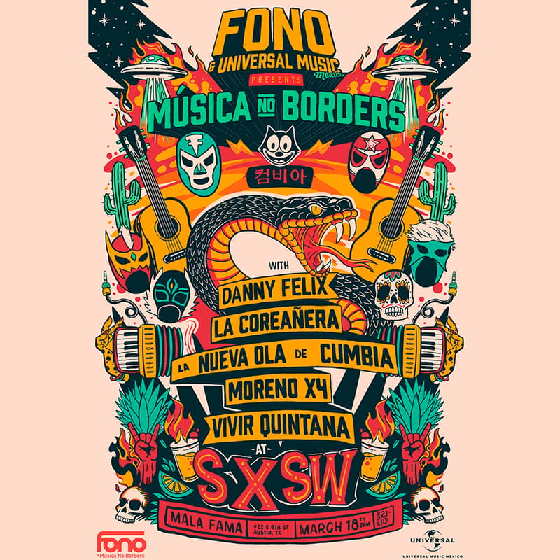 Cover Image for Música No Borders x Fono & Universal Music México