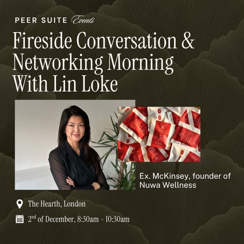 Cover Image for Peer Suite Fireside Chat & Networking with Lin Loke