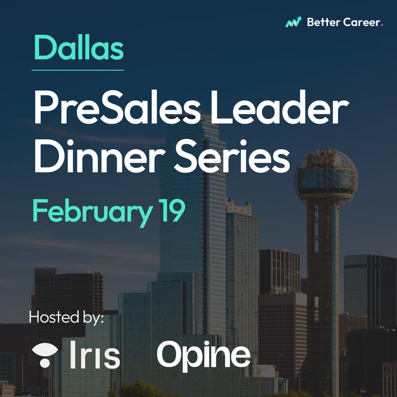 Cover Image for PreSales Leader Dinner Series [Dallas]
