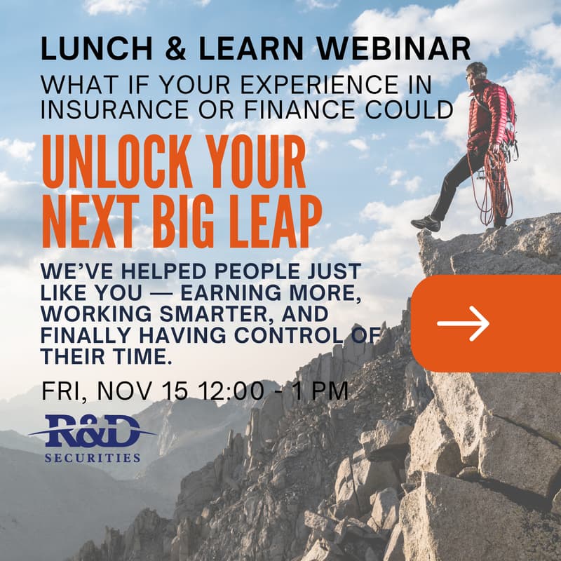 Cover Image for Lunch & Learn: What if your experience in insurance or finance could unlock your next big leap?