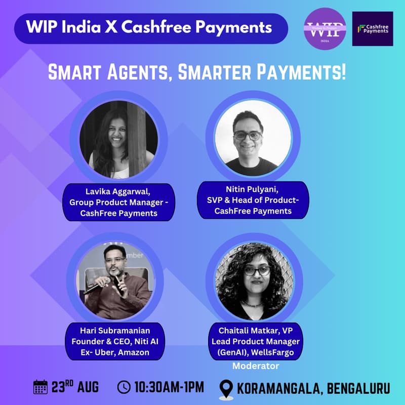 Cover Image for Smart Agents, Smarter Payments - by WIP India X Cashfree Payments