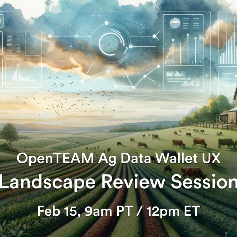 Cover Image for Landscape Review Session [OpenTEAM Ag Data Wallet UX]
