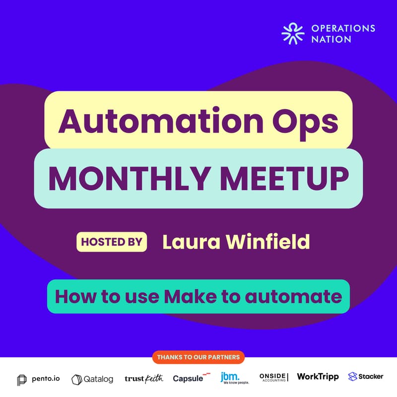 Cover Image for Automation Ops Monthly Meetup