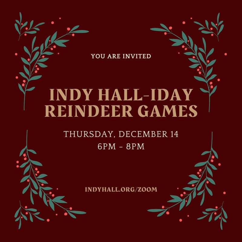 Cover Image for Indy Hall-iday Games (Online, Evening)