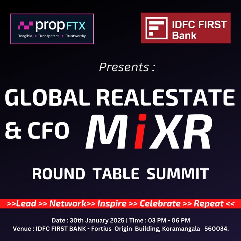 Cover Image for GLOBAL REALESTATE & CFO MiXR ROUND TABLE SUMMIT