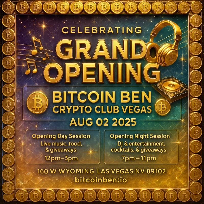 Cover Image for Bitcoin Ben Crypto Club Las Vegas Grand Opening