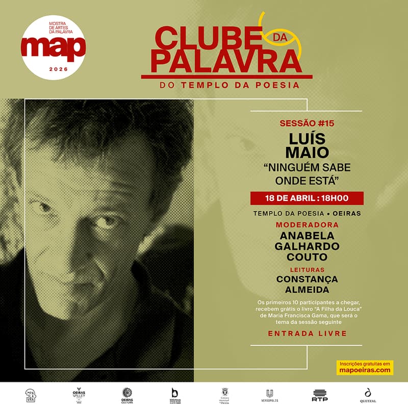 Cover Image for Clube da Palavra #15 "Ninguém Sabe Onde Está" de Luís Maio