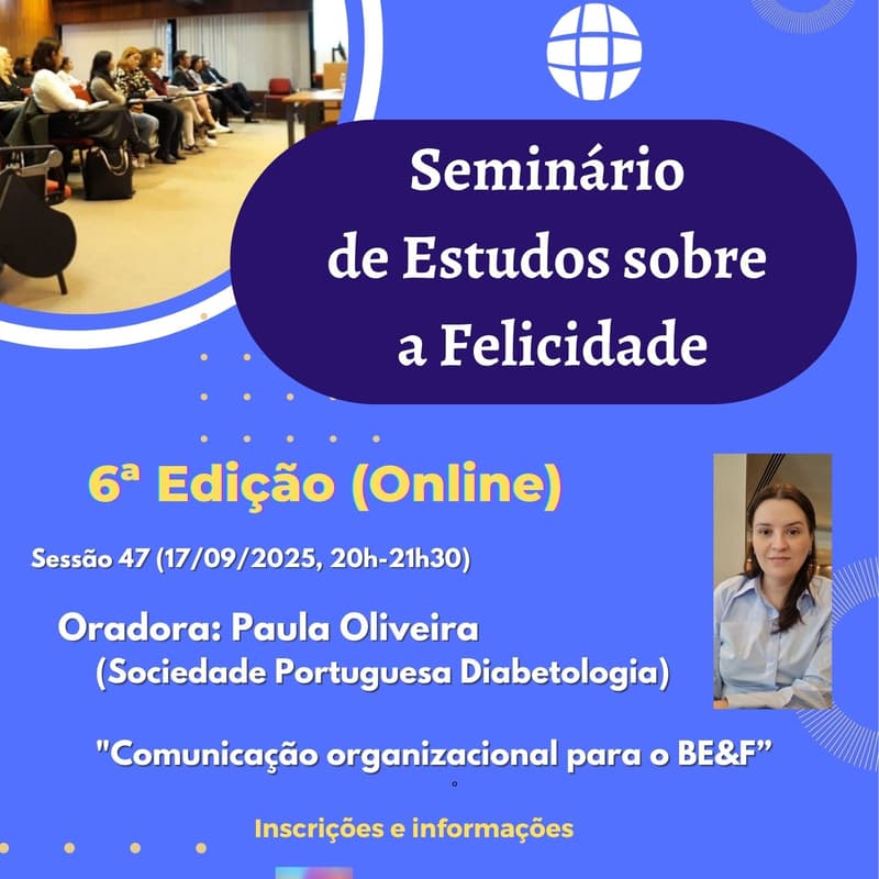Cover Image for 47º Seminário Online de Estudos sobre a Felicidade