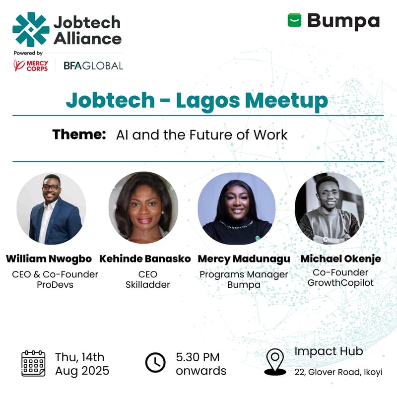 Cover Image for AI and the Future of Work - Jobtech Lagos Mixer
