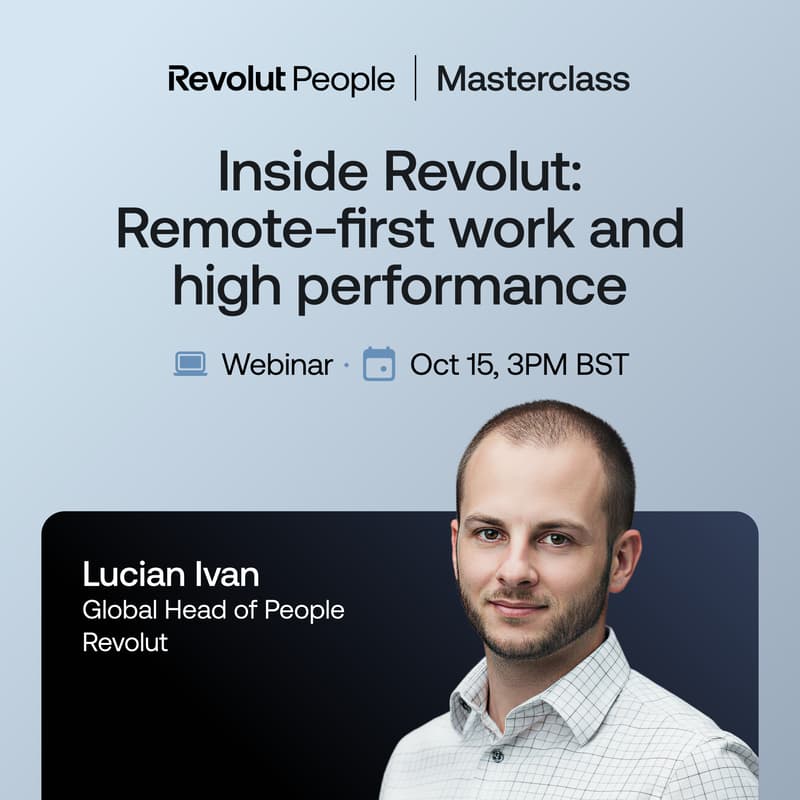 Cover Image for Inside Revolut: Remote-first work and high performance