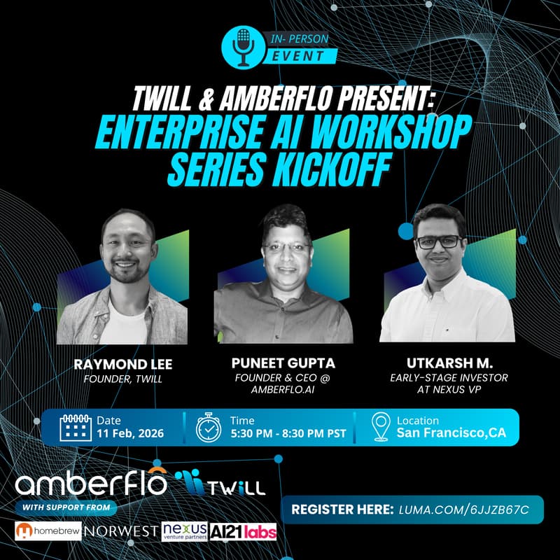 Cover Image for Twill & Amberflo Present: Enterprise AI Workshop Series Kickoff