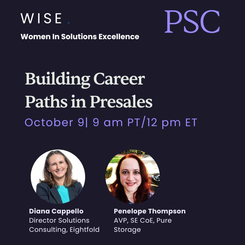 Cover Image for WISE Webinar: Building Career Paths in Presales