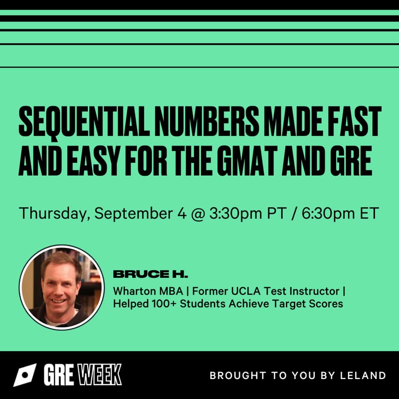 Cover Image for Sequential Numbers Made Fast and Easy for the GMAT and GRE