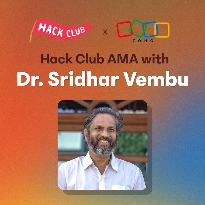 Cover Image for AMA with Dr. Sridhar Vembu