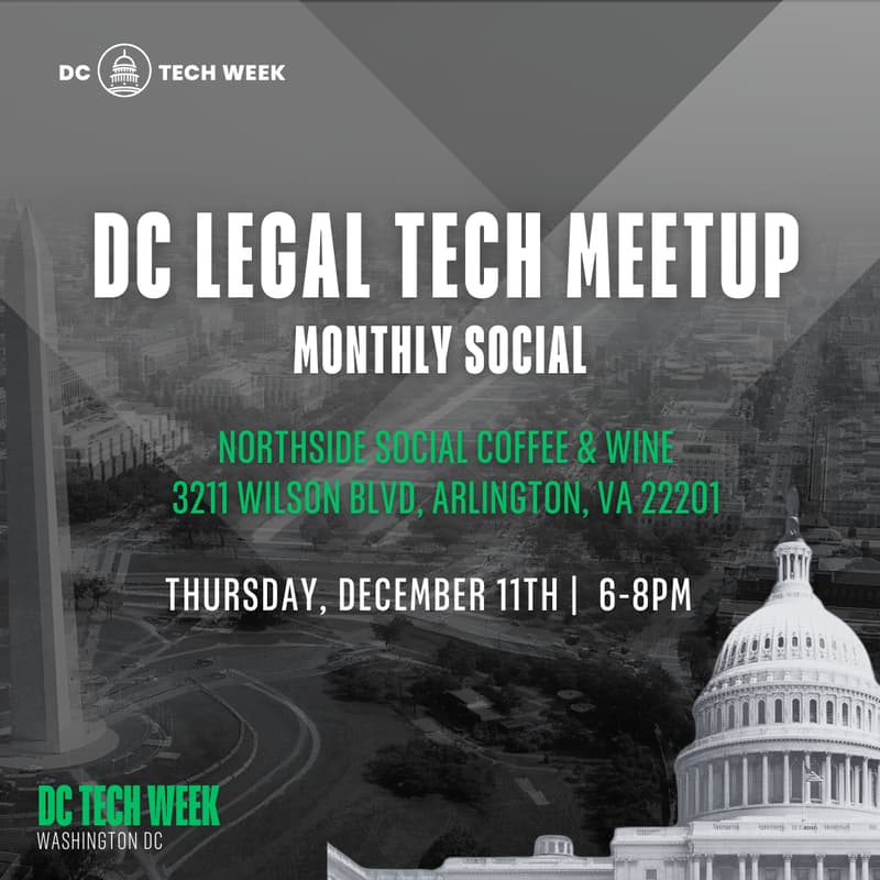 Cover Image for DC Legal Tech Meetup: Monthly Social