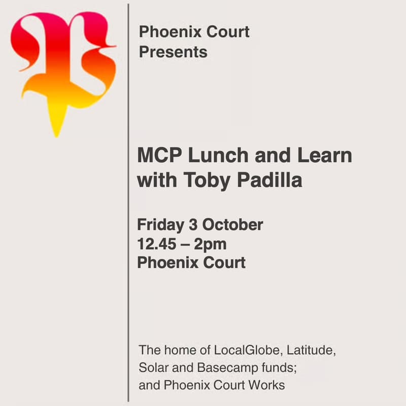 Cover Image for MCP Lunch & Learn with Toby Padilla